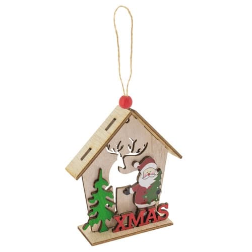 ADORNO NAVIDEÑO DE MADERA "LAPONIA"