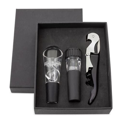 SET DE VINO 3 PCS "MERLOT"