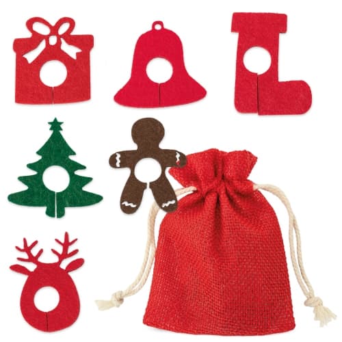 SET 6 MARCADORES DE FIELTRO PARA COPAS "NYBY"