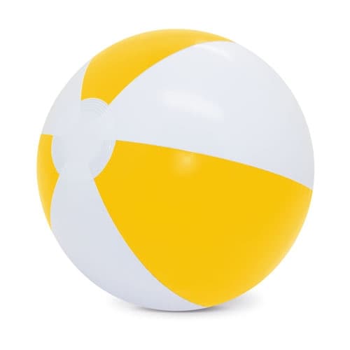 BALON DE PLAYA BLANCO/AMARILLO "BALEAR"
