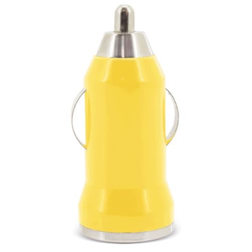 CARGADOR DE COCHE USB AMARILLO